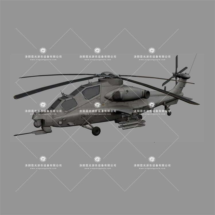 东河镇武装直升机3D模型
